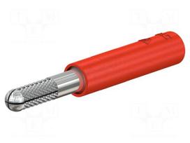 Laboratory connector: 4mm banana | adapter | 25A | red | 40.5mm