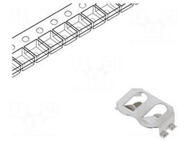 Holder | BR1216,BR1225,CR1216,CR1225 | SMT | 3.6mm | reel