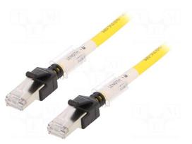 Patch cord | Cat 6a | RJ45 plug,both sides | 1m | LSZH | yellow | IP20