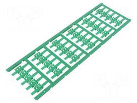 Marker: cable | 2÷3.5mm | polyamide 66 | green | snap fastener | SFC