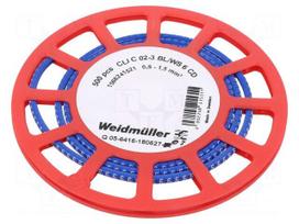 Markers | Marking: 6 | 1.3÷3mm | PVC | blue | -30÷80°C | leaded | CLI C