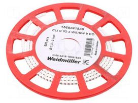 Markers | Marking: 9 | 1.3÷3mm | PVC | white | -30÷80°C | leaded | CLI C