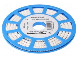 Markers | Marking: 5 | 2.5÷5mm | PVC | white | -30÷80°C | leaded | CLI C