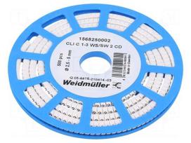 Markers | Marking: 2 | 2.5÷5mm | PVC | white | -30÷80°C | leaded | CLI C