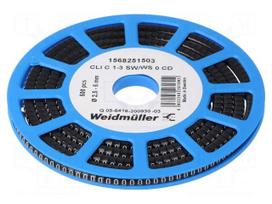 Markers | Marking: 0 | 2.5÷5mm | PVC | black | -30÷80°C | leaded | CLI C