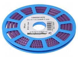 Markers | Marking: 7 | 2.5÷5mm | PVC | violet | -30÷80°C | leaded | CLI C