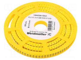 Markers | Marking: 0 | 4÷10mm | PVC | yellow | -30÷80°C | leaded | CLI C