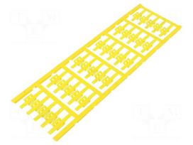 Marker: cable | 2÷3.5mm | polyamide 66 | yellow | snap fastener | SFC