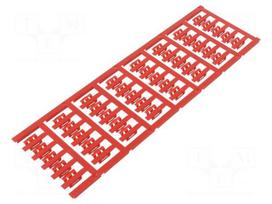 Marker: cable | 2÷3.5mm | polyamide 66 | red | snap fastener | SFC