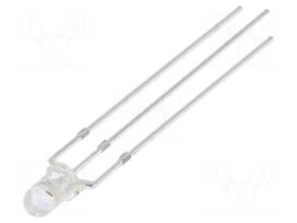 LED | red/green | 3mm | 30° | Front: convex | 2.1÷2.6/3.1÷3.6VDC | round