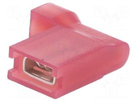 Terminal: flat | 4.8mm | 0.8mm | female | 0.75÷1.5mm2 | crimped | red
