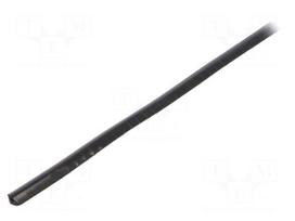 Hole and edge shield | PVC | L: 10m | black | H: 6mm | W: 4mm | -30÷70°C