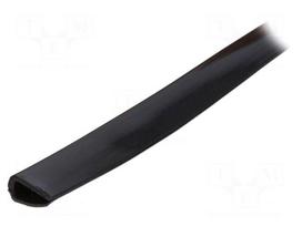 Hole and edge shield | PVC | L: 10m | black | H: 14mm | W: 7mm | -30÷70°C