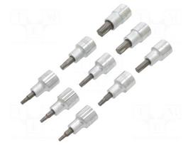 Wrench-set | Torx® socket,socket spanner | 1/2" | 9pcs.
