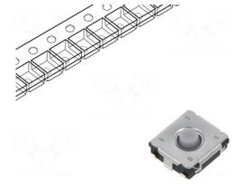 Microswitch TACT | SPST | Pos: 2 | 0.02A/15VDC | SMD | none | 2.5mm | EVQP0