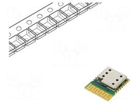 Module: Bluetooth Low Energy | Bluetooth: 4.1 | 5dBm | GPIO,JTAG | SMD