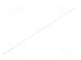 Insulating tube | fiberglass | natural | max.180°C | Øint: 1mm | 4kV/mm