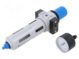 Compressed air filter/regulator | 1400l/min | 40um | D | cast zinc
