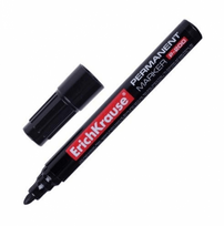 Permanentinis žymeklis ErichKrause P-200, juodas, 0.8-2.2mm, kūginis