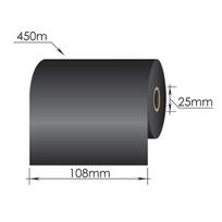 Ribbons 108mm x 450m/25mm/108mm/Wax/Out, juodas