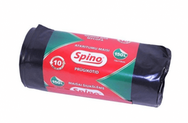 Šiukšlių maišai SPINO, LDPE, 150L, 40 mk, juodi, 10 vnt..
