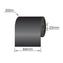 Ribbons 84mm x 300m/25mm/84mm/Wax/Out, juodas