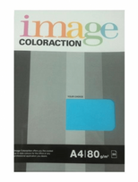 Spalvotas popierius Image Coloraction Lisbon, A4, 80g/m2, 50 lapai, turkio mėlyna (Deep Turquoise)