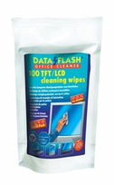 Valymo servetėlės Data Flash, TFT/LCD monitoram, rezerve, 100 vnt..
