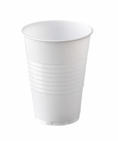 Puodeliai, PP, 200ml, baltos, 100 vnt..