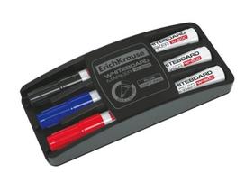 Žymeklių rinkinys lentoms ErichKrause W500, 0.8-2.5mm, 3 spalvos, su sūkli