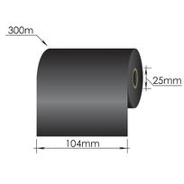 Ribbons 104mm x 300m/25mm/104mm/ Resin/Out, juodas