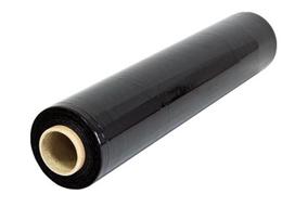 Palečių stretch plėvelė, 450mm x 200m, 17mk, juoda, stiepe 150%, 1.62 kg