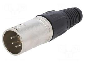 Connector: XLR | plug | male | PIN: 5 | straight | for cable | soldering