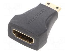 Adapter | HDMI socket,mini HDMI plug | black