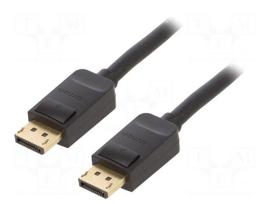 Cable | DisplayPort plug,both sides | PVC | DisplayPort 1.2 | black
