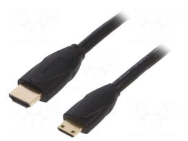Cable | HDMI plug,mini HDMI plug | PVC | 3D,4K,ARC,HDR,UHD 2160p