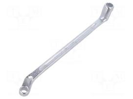 Wrench: ring | double-sided,bent | 8mm,9mm | L: 185mm | offset
