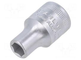Socket: 6-angles | socket spanner | HEX 9mm | 1/2" | short