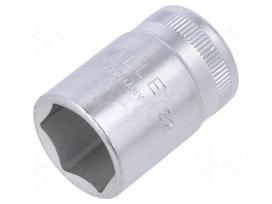 Socket: 6-angles | socket spanner | HEX 19mm | 1/2" | short