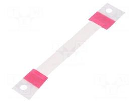 Heat shrink markers | 50mm | white | for marking wire and cable