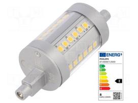 LED lamp | neutral white | R7S | 230VAC | 1000lm | P: 7.5W | 4000K