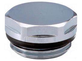 Hexagon head screw plug | with seal | chrome plated brass