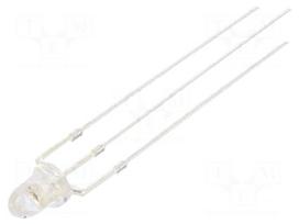 LED | red/green | 3mm | 15° | Front: convex | 2.1÷2.6/3.1÷3.6VDC | round