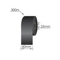 Ribbons 40mm x 300m/25mm/40mm/Wax/Out, juodas