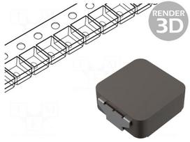 Inductor: wire | SMD | 2.2uH | Ioper: 14.6A | R: 7.9mΩ | ±20% | Isat: 18.5A