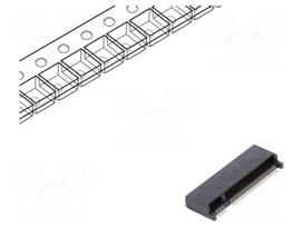 Connector: M.2 (NGFF) | horizontal | SMT | gold flash | PIN: 67 | 0.5A