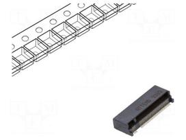 Connector: M.2 (NGFF) | horizontal | SMT | gold flash | PIN: 67 | 0.5A