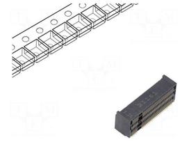 Connector: M.2 (NGFF) | horizontal | SMT | gold flash | PIN: 67 | 0.5A