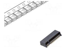 Connector: M.2 (NGFF) | horizontal | SMT | gold flash | PIN: 67 | 0.5A