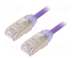 Patch cord | F/UTP | Cat 6a | RJ45 plug,both sides | wire | Cu | 0.5m